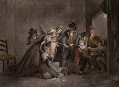 दौफिन ने अपनी मां से मजबूर किया - लुई XVII और ऑस्ट्रिया की मैरी-एंटोनेट (1755-1793), फ्रांस की रानी, मंदिर की जेल में, 3 जुलाई को अलगाव द्वारा अनाम अनाम