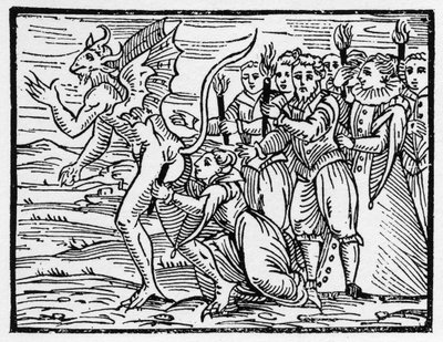 शैतान की नितंबों पर विश्राम का दिन अनुष्ठान चुंबन - "संग्रह Maleficarum", चुड़ैलों, उनके दुर्भाग्य और फ़्रांसिस्को मारिया गुआज्जो या Guaccio या Guaccius के अपने sortileges के साथ सौदा (15 ?? -16 ??) 1608 निजी संग्रह द्वारा अनाम अनाम