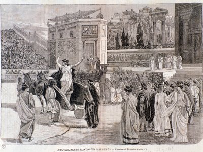 1898 में बेज़ियर्स के क्षेत्र में केमिली सेंट-सेन्स के नाटक देजानिरा से दीयानिरा का आगमन द्वारा अनाम अनाम