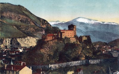 लूर्डेस में महल और पाइरेनीज़ श्रृंखला - 1900 के आसपास हौट्स पाइरेनीज़ (65)। द्वारा अनाम अनाम