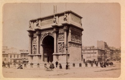 1885 -1890 के आसपास मार्सिले और उसके आसपास का शहर: आर्क डी ट्रायम्फ, निजी संग्रह द्वारा अनाम अनाम