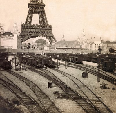 1900 का सार्वभौमिक प्रदर्शनी - पेरिस में प्रदर्शनी यूनिवर्सल डे 1900: द चैंप्स डी मार्स स्टेशन - निजी संग्रह द्वारा अनाम अनाम