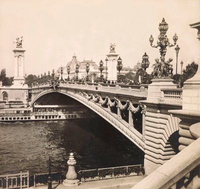 1900 का यूनिवर्सल एक्सपोज़िशन - पेरिस में एक्सपोज़िशन यूनिवर्सेल डी 1900: ब्रिज एलेक्ज़ेंडर III - निजी संग्रह द्वारा अनाम अनाम
