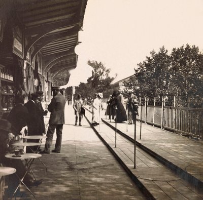1900 का सार्वभौमिक प्रदर्शनी - पेरिस में प्रदर्शनी यूनिवर्सल डी 1900: रोलिंग फुटपाथ - निजी संग्रह द्वारा अनाम अनाम