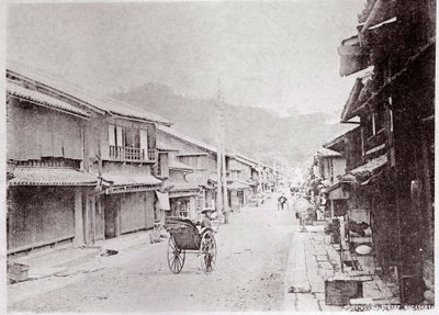 चीन में एक गाँव की गली का दृश्य 20वीं सदी की शुरुआत की तस्वीर - निजी संग्रह द्वारा अनाम अनाम