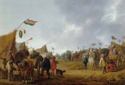 एक सैन्य छावनी, 1634 द्वारा एंथोनी पालमेडेज़