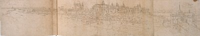 नदी से हैम्पटन कोर्ट पैलेस, c1550-1560 द्वारा एंथोनीस वैन डेन Wyngaerde