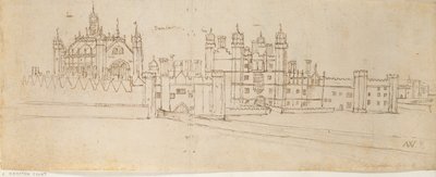 हैम्पटन कोर्ट पैलेस का चैपल और गेटहाउस, c1550-1560 द्वारा एंथोनीस वैन डेन Wyngaerde