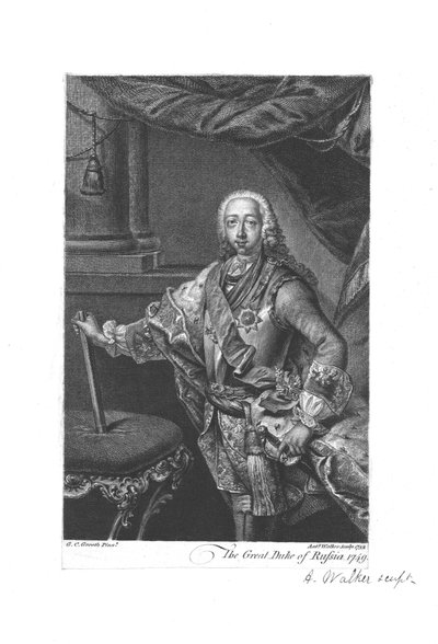 रूस के महान ड्यूक, 1749, 1752। द्वारा एंथोनी वाकर