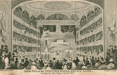 थिएटर रॉयल, ड्र्यू लेन, लंदन के अंदर का दृश्य द्वारा एंथोनी वैन एसेन