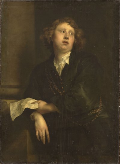 संगीतकार हेनरिकस लिबर्टी का पोर्ट्रेट 1628-1661, c.1630 द्वारा एंथोनी वैन, डाइकी