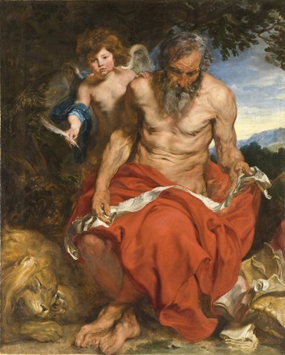 सेंट जेरोम, 1618-1619 द्वारा एंथोनी वैन डाइक