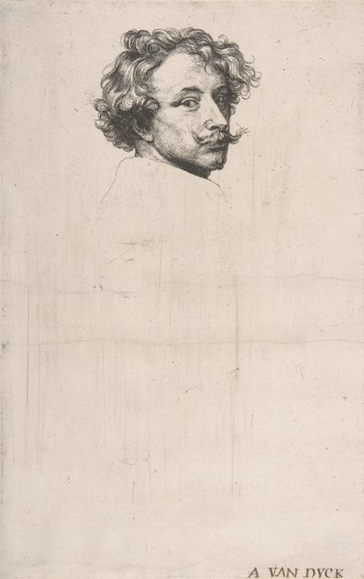 सेल्फ-पोर्ट्रेट, द आइकॉनोग्राफी से, सीए। 1640. द्वारा एंथोनी वैन डाइक