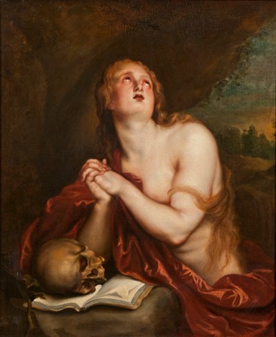 द पेनिटेंट सेंट मैरी मैग्डलीन, c.1630-40 द्वारा डीक की एंथोनी वैन वर्कशॉप