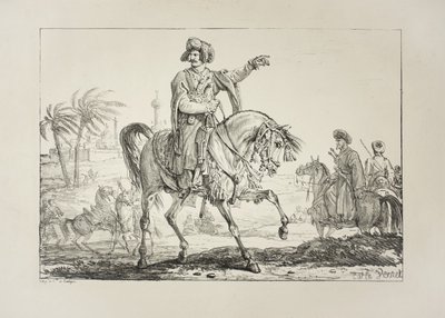 प्रमुख ममलुक, c.1817 द्वारा एंटोनी चार्ल्स होरेस वर्नेट