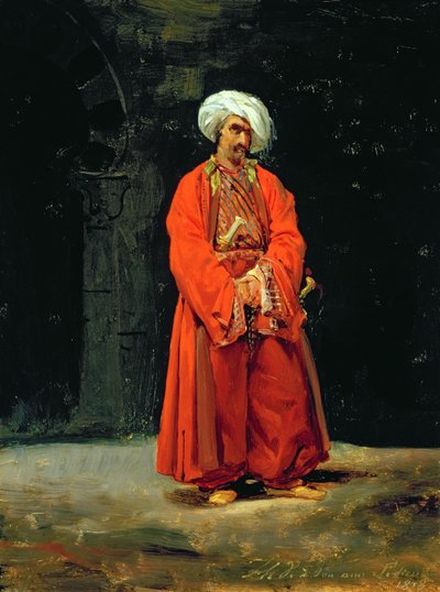 पोर्ट्रेट ऑफ़ ए ओरिएंटल, 1818 द्वारा एंटोनी चार्ल्स होरेस वर्नेट