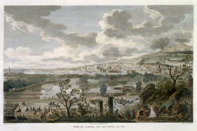 जीन डुप्लेसि-बर्टाक्स (1747-1819) (एक्वाटिंट) द्वारा उत्कीर्ण नेपल्स, 2 प्लूविओस, वर्ष 7 (23 जनवरी 1799) द्वारा एंटोनी चार्ल्स होरेस वर्नेट