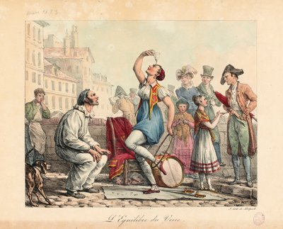 द ग्लास बैलेंसर, 1815-30 द्वारा एंटोनी चार्ल्स होरेस वर्नेट