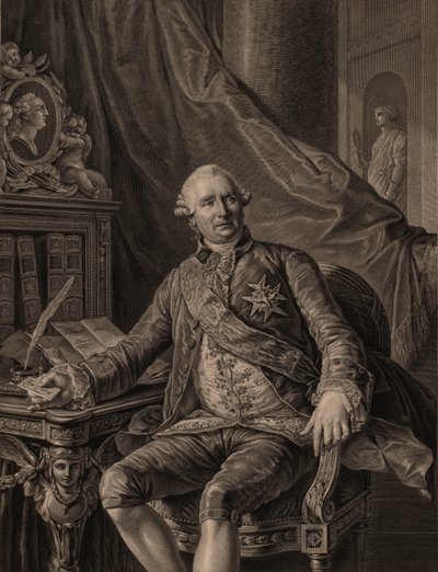 चार्ल्स ग्रेवियर, वर्गेनेस की गणना 1717-1787, 1774। द्वारा एंटोनी फ्रैंकोइस कैललेट