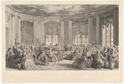 कॉन्सर्ट, 1774। द्वारा एंटोनी जीन डुक्लोस