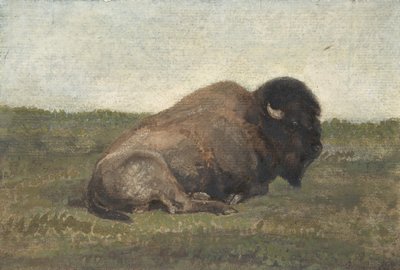 बायसन लेट डाउन, 1810-75। द्वारा एंटोनी लुइस बेरी
