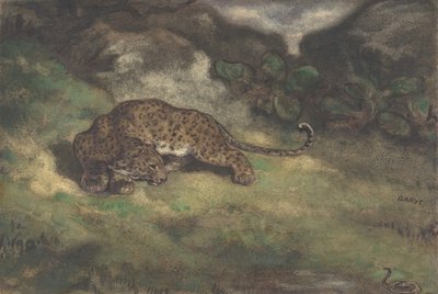 तेंदुआ और सर्प, 1810-75। द्वारा एंटोनी लुइस बेरी
