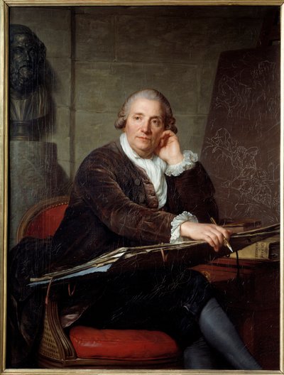 पेंटर गेब्रियल फ्रेंकोइस डोयेन (1726-1806) का पोर्ट्रेट एंटोनी वेस्टियर द्वारा पेंटिंग (1740-1824) 1786 सन। 1,3x0,96 वर्ग मीटर द्वारा एंटोनी वेस्टियर