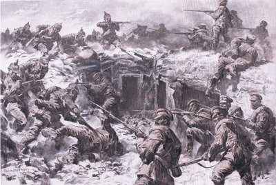 द इलस्ट्रेटेड हिस्ट्री ऑफ़ द वर्ल्ड वॉर 1914-1915 पब से सिलेसियन, प्रशिया और इंपीरियल जर्मन सैनिकों द्वारा मॉस्को ग्रेनेडियर कॉर्प्स की हार। यूनियन बर्लागसेफेलफ्चाफ्ट द्वारा द्वारा एंटोन हॉफमैन