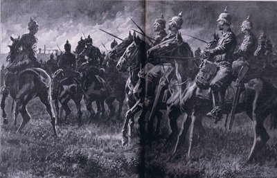 द इलस्ट्रेटेड हिस्ट्री ऑफ़ द वर्ल्ड वॉर 1914-1915 पब से लिबिन में खदान में लगी आग। यूनियन बर्लागसेफेलफ्चाफ्ट द्वारा द्वारा एंटोन हॉफमैन