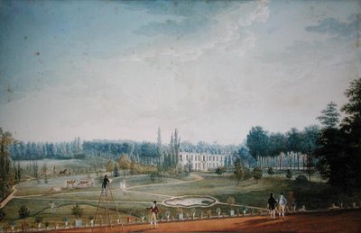 रिस-ओरंगिस का स्टेशन और पार्क, c.1811 (कागज पर wc) द्वारा एंटन इग्नाज़ माईलिंग