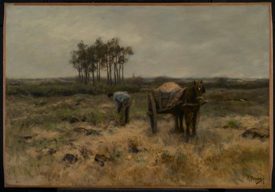 खुदाई रेत, या रेत गाड़ी, c.1875 द्वारा एंटोन मौवे