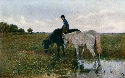 पानी के घोड़े, 1871, 1912। द्वारा एंटोन मौवे