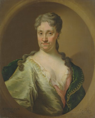 बारबरा लुत्केन का पोर्ट्रेट (1664-1740), 1718 (179058 भी देखें) द्वारा Anton Paulsen