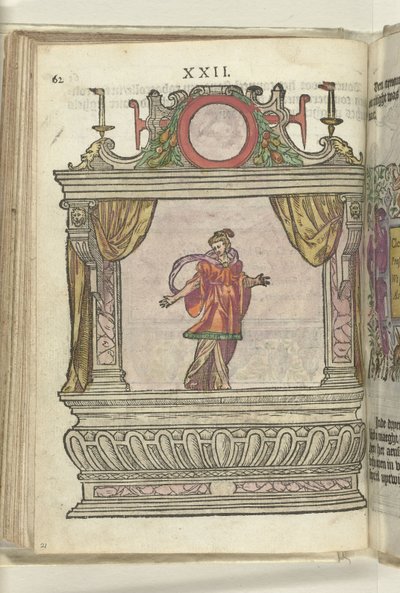 सौम्यता (क्लेमेंटिया) के मानवीकरण वाला दृश्य, 1578 द्वारा Antoni van Leest