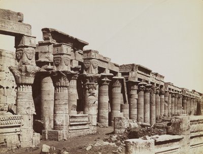 फिलै, इसिसो के मंदिर में पश्चिम कोलोनेड के दक्षिण-पूर्व का दृश्य द्वारा एंटोनियो बीटो
