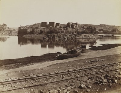 फिलै, नील नदी के पूर्वी तट का दृश्य, उत्तर-पश्चिम द्वारा एंटोनियो बीटो