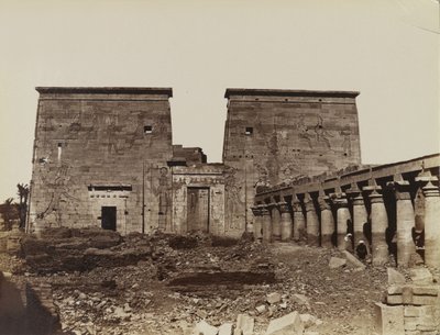 Philae, स्तंभों के साथ तोरण का दृश्य द्वारा एंटोनियो बीटो