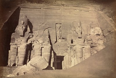 रामेसेस II का मंदिर, अबू सिंबल, सी। 1860 के दशक। द्वारा एंटोनियो बीटो
