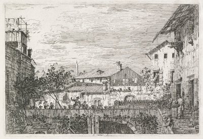 दृश्य: द टेरेस, 1735-1746। द्वारा जियोवानी एंटोनियो कैनाल (कैनेटेटो)