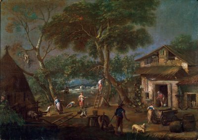 इतालवी लैंडस्केप, c1750-1795 द्वारा एंटोनियो डिझियानी