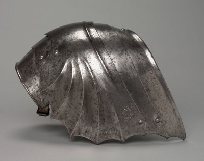 गॉथिक प्रशंसक के आकार का पॉलड्रॉन, c.1485-1500 (स्टील) द्वारा एंटोनियो मिसालिया
