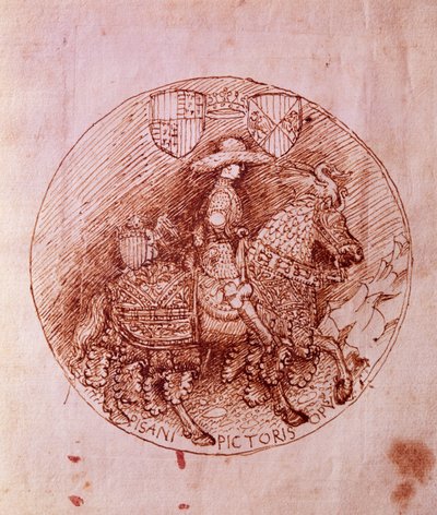 एंटोनियो पिसानेलो (1395-1455) द्वारा आरागॉन के पदक के अल्फोंसो का डिजाइन द्वारा एंटोनियो पिसानेलो