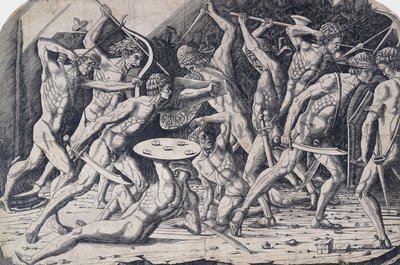 हरक्यूलिस एंड द जाइंट्स, c.1475-80 द्वारा एंटोनियो पोलायोलो