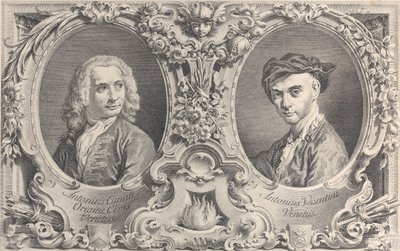 कैनेलेटो और विसेंटिनी के चित्र, 1735, 1735। द्वारा एंटोनियो विसेंटिनी