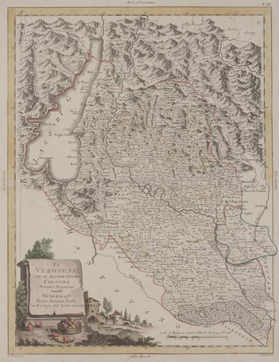 कोलोन जिले के साथ वेरोना का क्षेत्र, 1783 द्वारा एंटोनियो ज़ट्टा