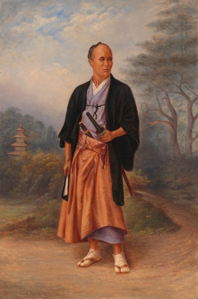 जापानी आदमी, सीए। 1893. द्वारा एंटोनियो ज़ेनो शिंडलर