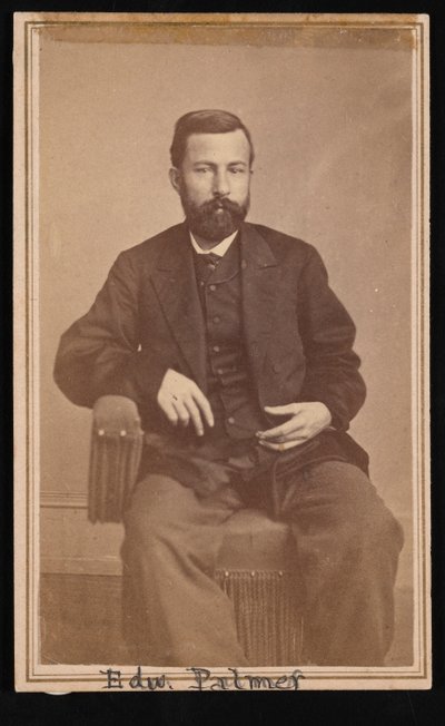 एडवर्ड पामर का पोर्ट्रेट 1829-1911, 1868-1869। द्वारा एंटोनियो ज़ेनो शिंडलर