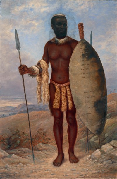 ज़ुलु मैन, सीए। 1893. द्वारा एंटोनियो ज़ेनो शिंडलर
