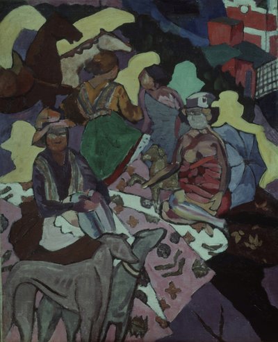 समुद्रतट पर, 1915-1916 द्वारा अरिस्तारख वासिलिविक लेंटुलोव