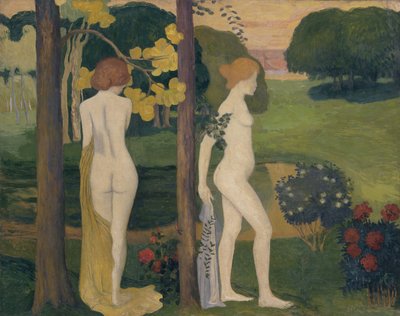 एक परिदृश्य में दो नग्न द्वारा Aristide Maillol